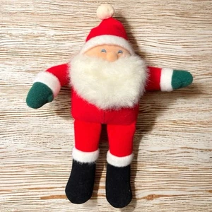 Vintage 1986 Hallmark Santa Claus Stuffed Plush Doll 8" Christmas Toy EUC - Picture 1 of 4