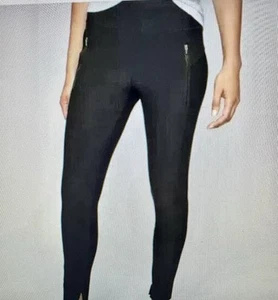 Athleta Stellar Crop Pant Black Size M High Rise Zipper Pockets NWT - Picture 1 of 5