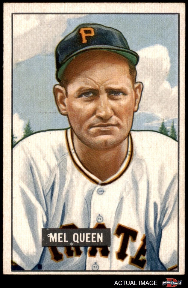 1951 Bowman #309 Mel Queen Pirates 5 - EX - Image 1 of 1
