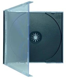 100 STANDARD Black CD Jewel Case - Picture 1 of 4