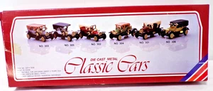 6 COCHES CLÁSICOS de metal fundido a presión números 301 a 306 en caja original - como nuevo - Imagen 1 de 5