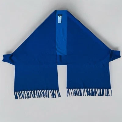 Nuevo sin etiquetas Luisa Spagnoli Mujer 100% Lana Virgen Suéter Poncho Capa Azul U Foto 1 de 4