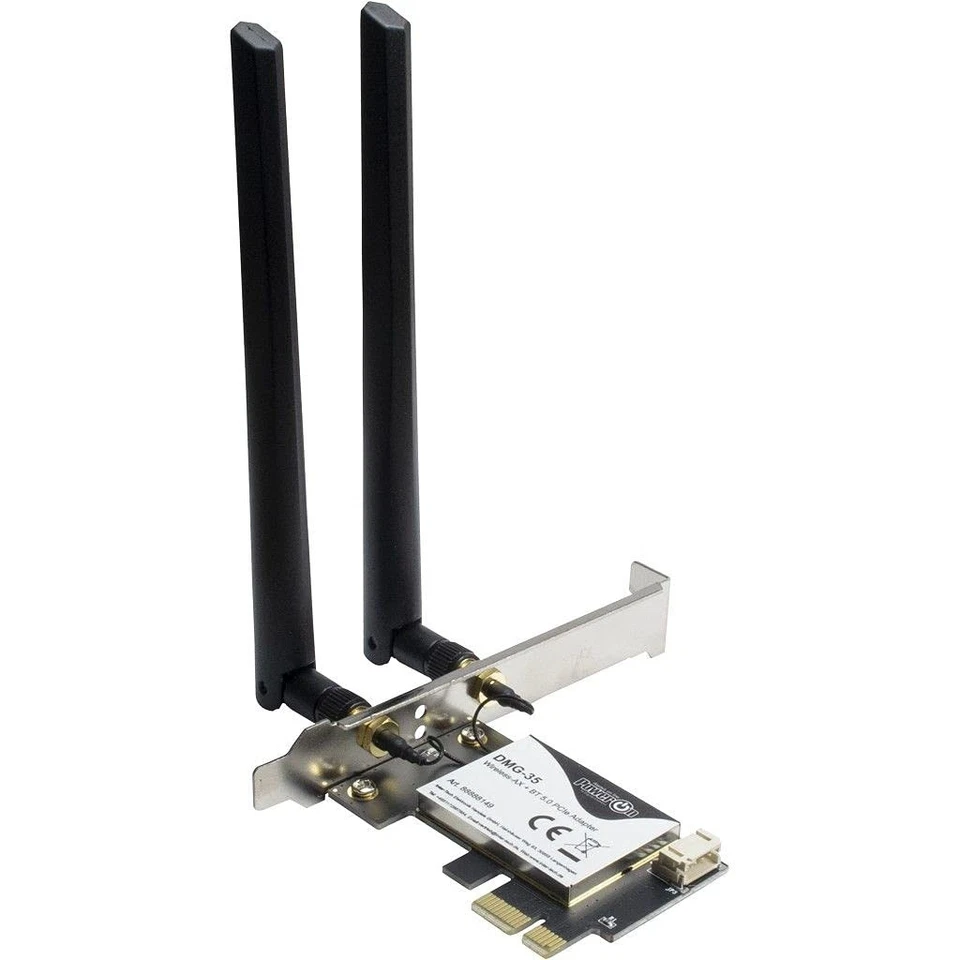 Inter-Tech DMG-35 WLAN Bluetooth 5.0 PCIe Adapter