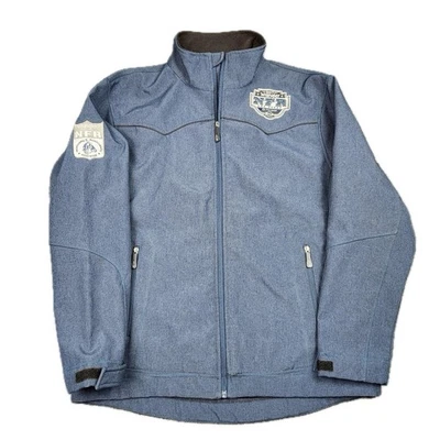 Куртка мужская L Wrangler NFR средний размер синяя PRCA Las Vegas 2017 мягкая подкладка NFRM01T.004 - Изображение 1 из 4