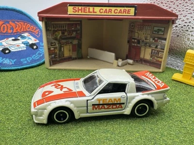 Tomica Mazda Savanna RX-7 Racing White 1/60 Vintage No. 74 Rare HTF Tomy Team - Image 1 of 4