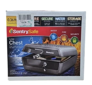 SentrySafe CHW30200 Fire-Resistant and Water-Resistant Box Safe with Tubular Key - Picture 1 of 6