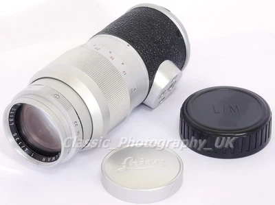 Teleobjetivo Elmar-M 1:4/135 mm LEICA hecho por E.LEITZ Wetzlar en 1960 = ¡PROBADO! Foto 1 de 4