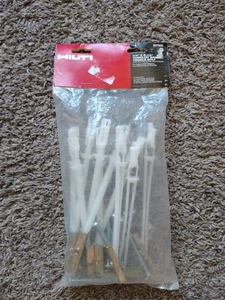 10pk HILTI TOGGLER 1/4" x 2-1/2" perno de palanca anclaje cabeza plana ranurada A35 337985 - Imagen 1 de 3