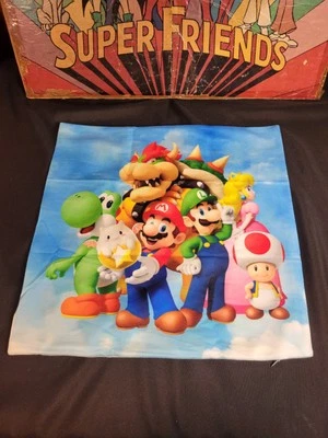 Nuevas fundas de almohada Super Mario Brothers; Mario, Luigi, Bowser, princesa, sapo, etc. Foto 1 de 2
