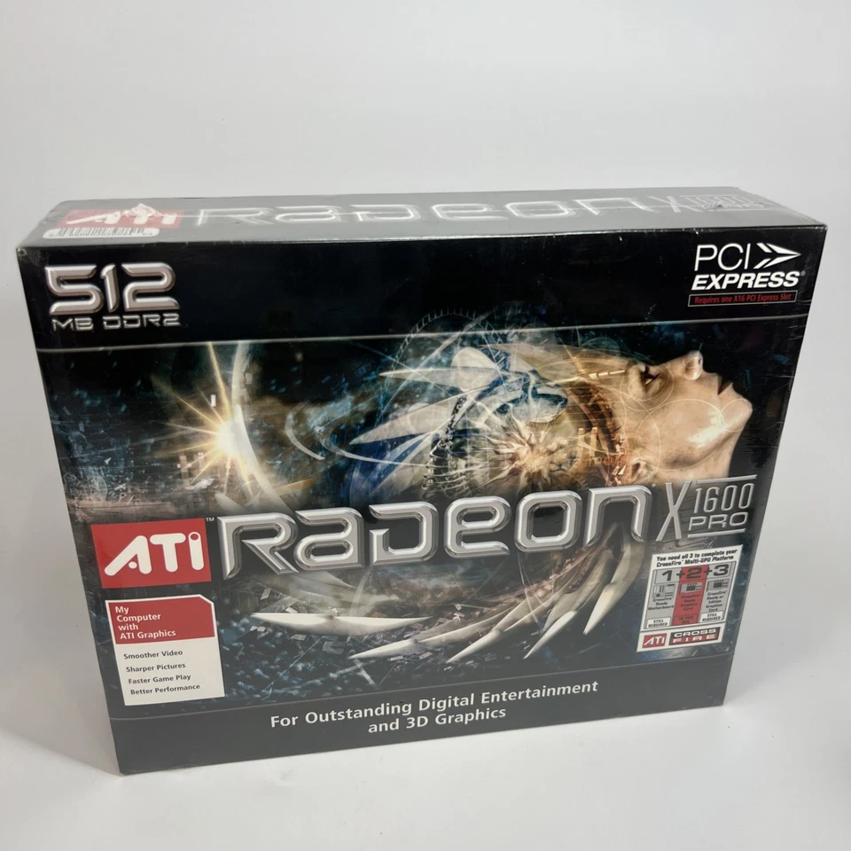 NEW** ATI Tech. ATI Radeon X1600 Pro (100-437509) 512 MB DDR2 SDRAM PCI Express - Image 1 of 3
