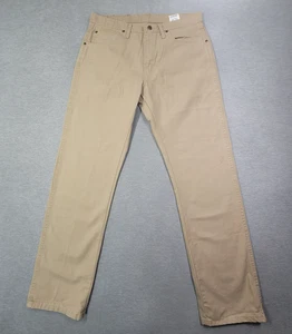 Pantalones de mezclilla informales Wrangler para hombre 32x34 beige calce relajado pierna recta nuevos sin etiquetas - Imagen 1 de 10