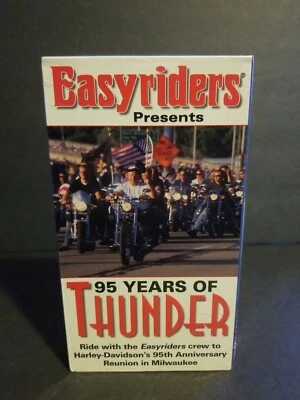 Easyriders Present 95 Years Of Thunder VHS Tape Harley Davidson 95th anniversary - Image 1 of 4
