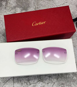 Cartier Replaceme Lenses For Rimless Gradient Purple 56-38mm