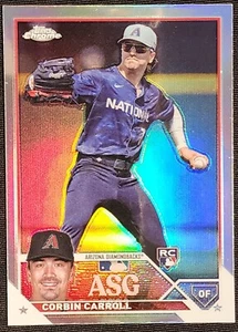 2023 Topps Chrome Update Corbin Carroll ASG Refractor Rookie RC Diamondbacks - Picture 1 of 2