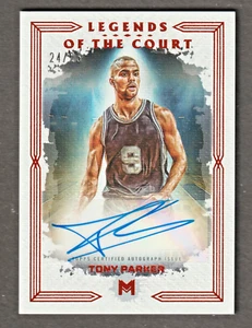 Tony Parker 2024 Motif Autograph Auto #24/25 San Antonio Spurs HOFer - Picture 1 of 2