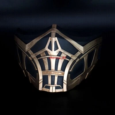 Mortal Kombat Sub-Zero Scorpion Half Face Mask Resin Game Props Cosplay Costume - Image 1 of 4
