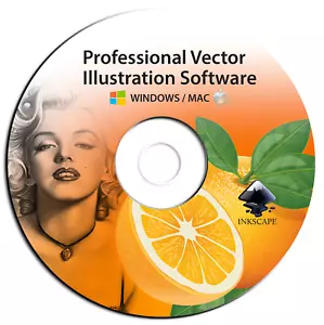 Pro Illustrator Vector Graphic Design Image Drawing Software Program-Inkscape-CD - Picture 1 of 12