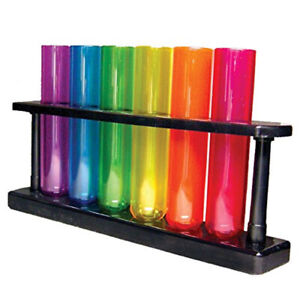 Kheper games Acetate Test Tube Shooter Party Game, 6 Colorful tubes