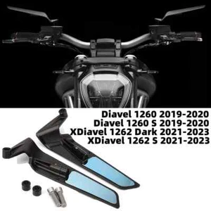 For Ducati XDiavel/S Diavel 1260/S Adjustable Wing Rearview Mirrors Rear Mirror - Picture 1 of 10