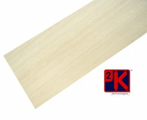 Balsa Wood Sheet - 2 x 3/16" (4.77mm) Thick x 4" (102mm) Wide x 36" (914mm) Long - Picture 1 of 11