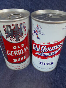 New Listing2 Diff Old German Straight Steel Steel Cheap Beer Can Cans Empty Gar Fr