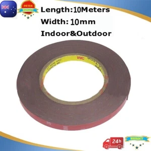 Cinta de doble cara 10 mm x 10 metros para uso automotriz 3M puerta de tablero AU - Imagen 1 de 3