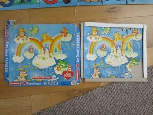 Vintage-1984 48 Piece Puzzle- Care Bears -Missing some pieces -  Waddington - Picture 1 of 3