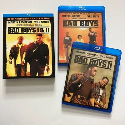 Bad Boys I & II 20th Anniversary Blu-Ray Collection Will Smith Martin Lawrence - Image 1 of 3