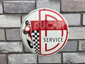 Ducati Emailschild Garagenschild Barschild Man Cave - Bild 1 von 4