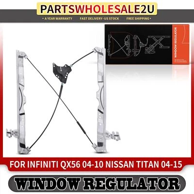 Front RH Window Regulator for Infiniti QX56 04-10 Nissan Pathfinder Armada Titan - Image 1 of 4
