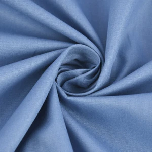 Kreativstoff Baumwollstoff Fahnentuch einfarbig hell jeansblau 1,45m Breite - Bild 1 von 4