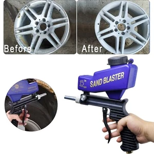 1/4" Handheld Portable Media Spot Sand Blaster Gun Air Gravity Feed Rust Remover - Picture 1 of 15