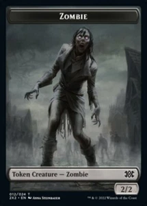 Zombie (012) // Knight (005) Token x4 4x Double Masters 2022 NM MTG - Picture 1 of 2