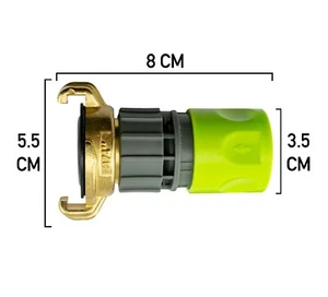 garden watering Geka brass claw fitting to female standard click fitting - Picture 1 of 5