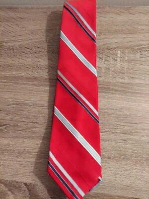 Corbata roja a rayas Cavalier para hombre Foto 1 de 3