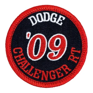 2009 Dodge Challenger RT Embroidered Patch Black/Red Iron-On Sew-On Jacket Hat - Picture 1 of 2