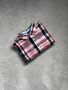 Camisa Tommy Hilfiger a Cuadros Abotonada - Roja/Blanca/Azul Marino - Talla XL - Imagen 1 de 9