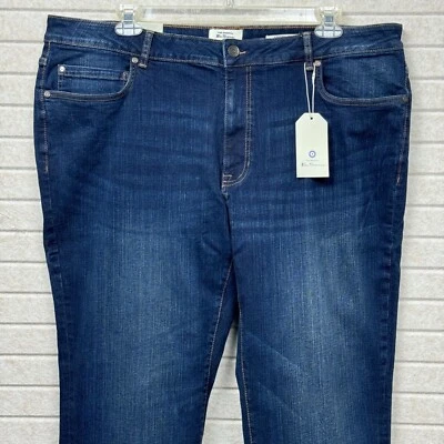 NEW Ben Sherman Slim Fit Stretch Dark Wash Men’s Jeans Shoreditch Wash 42x32 - Image 1 of 4