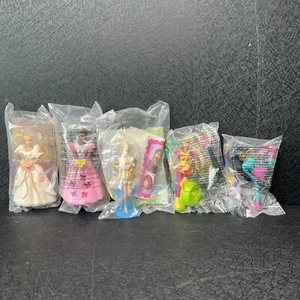 McDonalds 1995 Barbie Happy Meal Spielzeug, NEU VERSIEGELT - 5er-Set Neu in Verpackung 1992/94 - Bild 1 von 10
