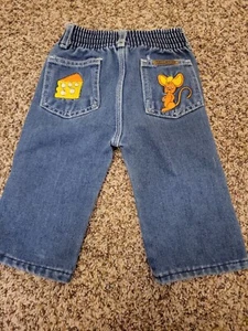 VINTAGE BABY JEANS SIZE 12 MONTHS Jenny Togs - Picture 1 of 6