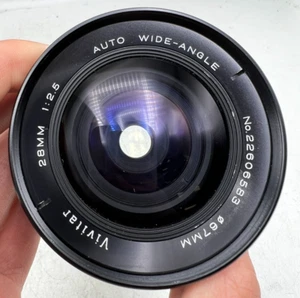 Vivitar Auto Wide Angle 28mm f2.5 M42 Screw Mount Lens - SLR /Mirrorless Cameras - Picture 1 of 6