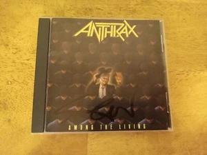 ANTHRAX * AUTOGRAPHED * Scott Ian .Among The Living Original Press Nm - Picture 1 of 7