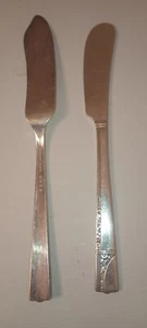2 Nobily Silver Plated Spreading Knife And Serving Knife Floral See Pics - Picture 1 of 5