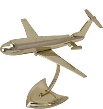 Handmade Brass Aeroplan Showpiece Home Office Decor Table Model Miniature Decor