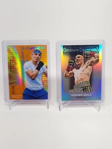 Teofimo Lopez 2 Card Lot - 2021 Upper Deck Goodwin Champions #12 And #G47 - Picture 1 of 2