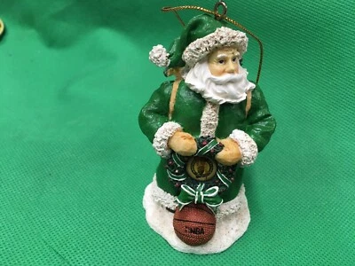Boston Celtics  NBA 2001 The Memory Company Santa Christmas Hanging Ornament  - Image 1 of 4