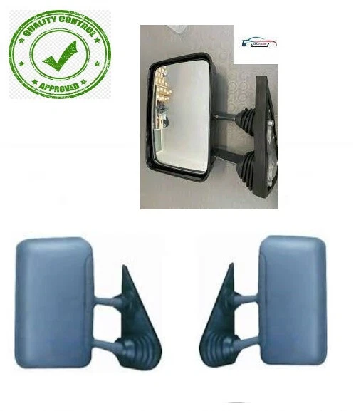 2 x  SPECCHIO SPECCHIETTO RETROVISORE SX IVECO DAILY 89 > 99 MANUA CORTO GRIGIO  - Immagine 1 di 4