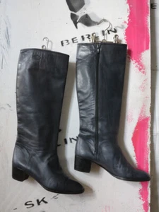 Etienne Aigner Lederstiefel Damenstiefel Grösse 38,5 90er TRUE VINTAGE 90s boots - Bild 1 von 12