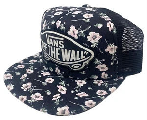 Vans Off The Wall Women's Beach Girl Trucker Hat Cap - Graphite Floral - Picture 1 of 4