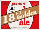 Belmont 18 Kt. Golden Ale Beer Label 18" x 24" Metal Sign